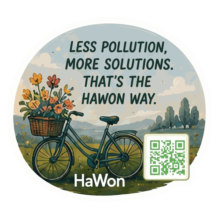 Less pollution, more solutions. That’s the HaWon way.