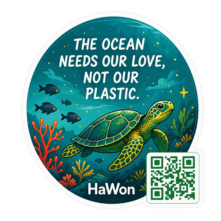 The ocean needs our love, not our plastic.